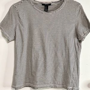 Forever 21 Striped Black and White Shirt